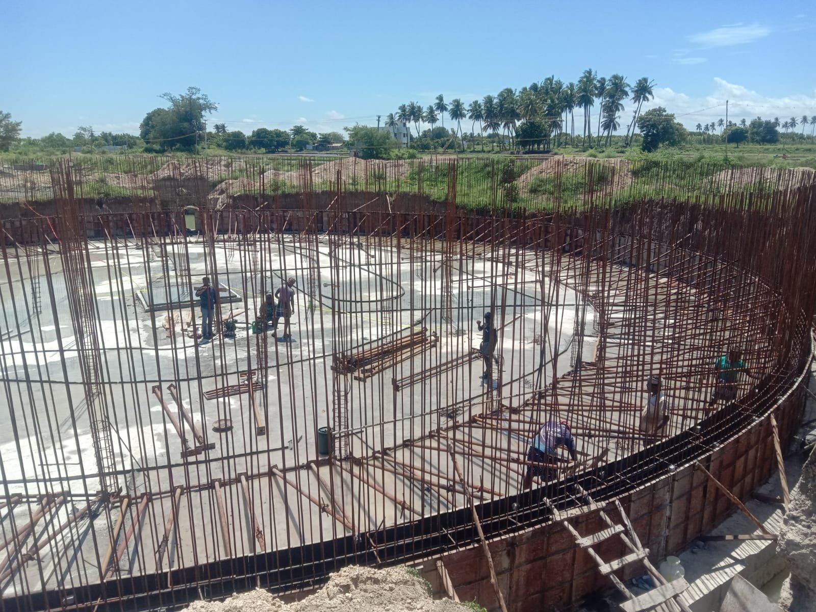 Residential Villa Foundation Pour